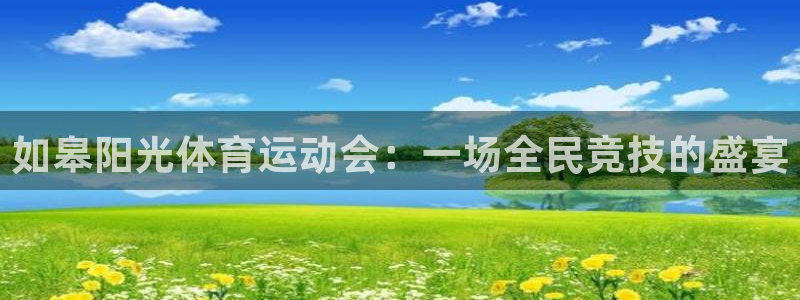 熊猫体育在线：如皋阳光体育运动会：一场全民竞技的盛宴