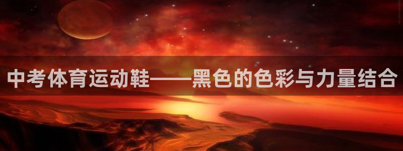熊猫体育官网首页入口：中考体育运动鞋——黑色的色彩与力量结合
